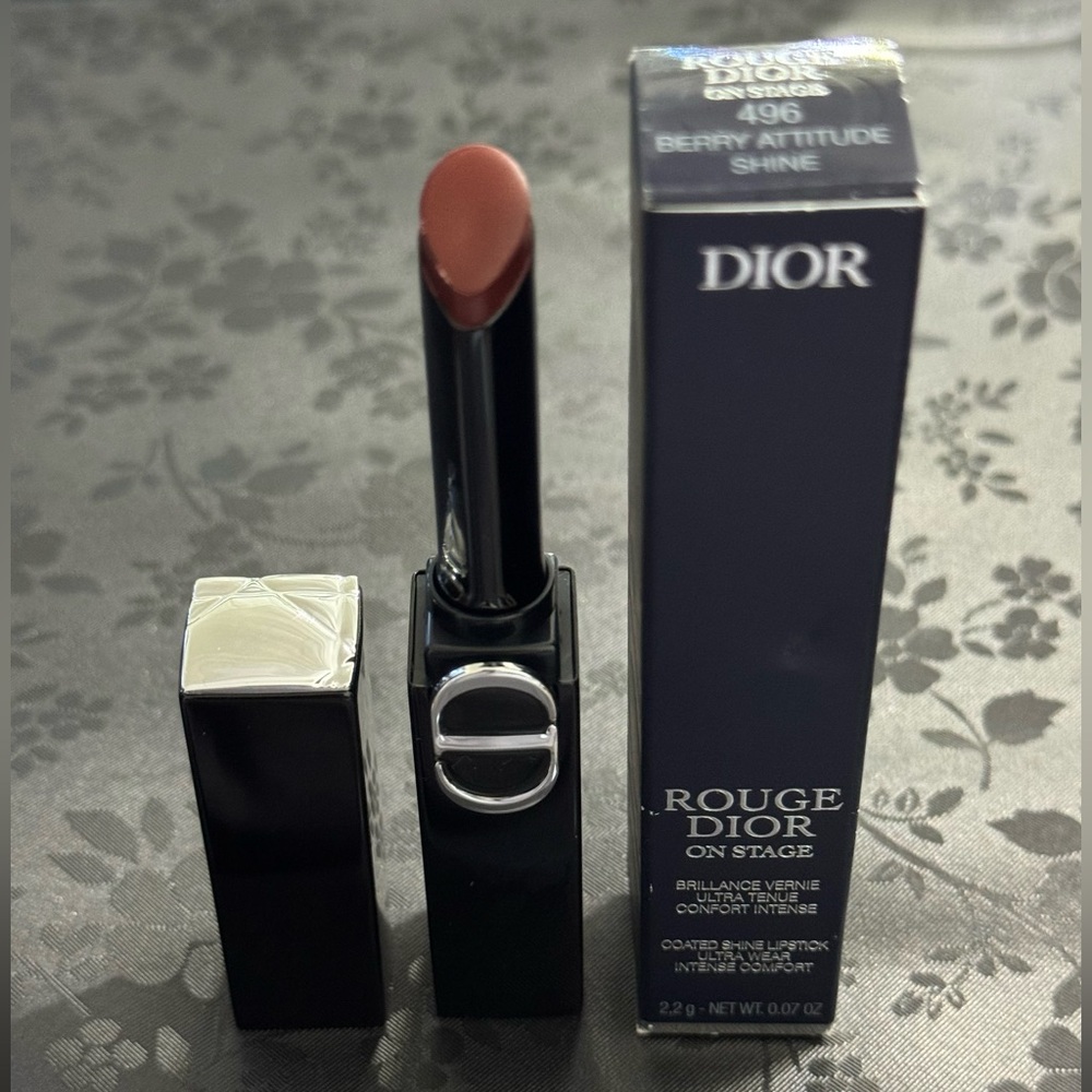 Dior Rouge Dior On Stage Lipstick in Shade 496 Berry Attitude Shine